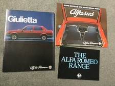 Alfa romeo brochures for sale  WEYMOUTH