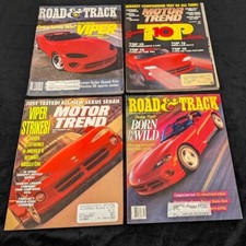 1992 DODGE VIPER RT/10 Chrysler revistas de teste de estrada tendência de motor de estrada e pista - 4 comprar usado 1992 DODGE VIPER RT/10 Chrysler revistas de teste de estrada tendência de motor de estrada e pista - 4 comprar usado  Enviando para Brazil