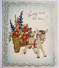 Flocked donkey greeting for sale  Fort Worth