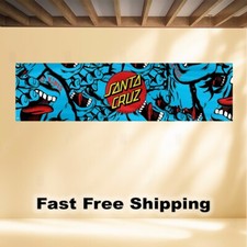 BANDEIRA BANDEIRA BICICLETA SANTA CRUZ SKATEBOARDS 2'X8', usado comprar usado  Enviando para Brazil