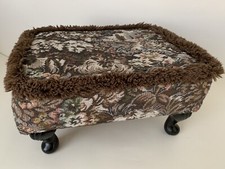 Footstool tapestry floral for sale  HEREFORD