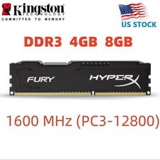 HyperX FURY DDR3 4GB 8GB 16GB 1600 MHz PC3-12800 Desktop RAM Memory DIMM 240pins comprar usado  Enviando para Brazil