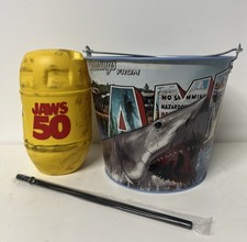 Novo em folha - Conjunto combo balde de pipoca e copo Jaws 50º aniversário (cinema prateleira), usado comprar usado  Enviando para Brazil