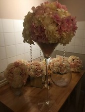 Flowers martini vase for sale  SANDY