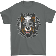 Camiseta masculina 100% algodão Blue Heeler Australian Cattle Dog, usado comprar usado  Enviando para Brazil