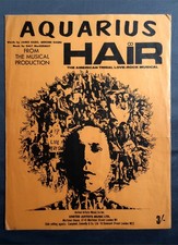 AQUARIUS From the American tribal love-Rock musical Hair ~ Partituras! comprar usado  Enviando para Brazil