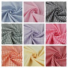 Polycotton gingham fabric for sale  BIRMINGHAM