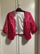 Pink cropped jacket for sale  DAGENHAM
