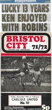 Bristol city carlisle for sale  BRISTOL