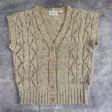 Colete suéter feminino vintage anos 90 The Villager mistura de lã pedaço malha botão para cima P comprar usado  Enviando para Brazil