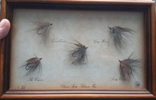Fishing flies display for sale  WORKINGTON