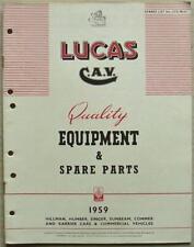 Lucas cav rootes for sale  LEICESTER
