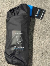 Cadeira Helinox Zero L Grande Preta Azul Mochila Caminhada Acampamento Dobrável Nova Com Etiqueta comprar usado  Enviando para Brazil