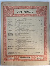 Partituras vintage Ave Maria 1825 Sir Walter Scott Franz Schubert comprar usado  Enviando para Brazil