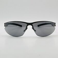 Óculos de sol Ic berlin feminino oval cinza preto escudo modelo S85 Grünau novo comprar usado  Enviando para Brazil