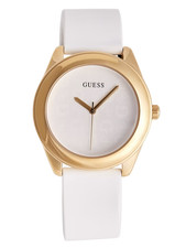 Relógio feminino Guess logotipo silicone branco e dourado - USADO em ÓTIMO ESTADO comprar usado  Enviando para Brazil
