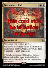 Mtg warleader call usato  Bari