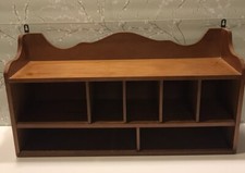 Caixa organizadora de madeira vintage para mesa - tampo de mesa ou parede comprar usado  Enviando para Brazil