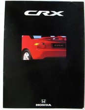 Folheto de vendas de carros Honda CRX 1992 #HBRO 035/6.92/PB/40k/1 ESi VTi comprar usado  Enviando para Brazil