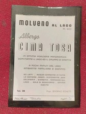Pubblicità 13x 9 Cm Albergo Hotel Cima Tosa Molveno al Lago Trento Anni 50 , usado comprar usado Pubblicità 13x 9 Cm Albergo Hotel Cima Tosa Molveno al Lago Trento Anni 50 , usado comprar usado  Enviando para Brazil