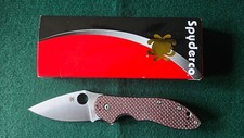 Spyderco domino red for sale  Omro