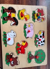 Steckpuzzle steckspiel tiere gebraucht kaufen  Wittenburg