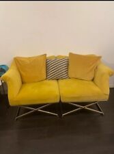 Seater yellow sofa for sale  BOREHAMWOOD