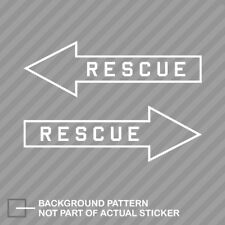 Rescue arrow sticker for sale  USA