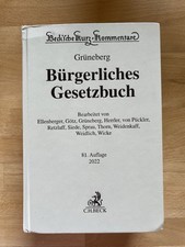 Grüneberg bgb kommentar gebraucht kaufen  Wunsiedel