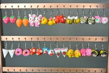 Orecchini fimo animali usato  Colle di Compito
