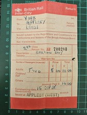 British rail ticket for sale  LLANDRINDOD WELLS
