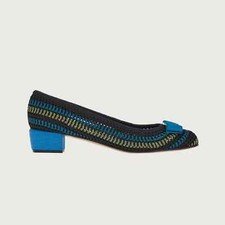 Sapato FERRAGAMO Vara Bow Pump em crochê multicolorido, tamanho 7.5 comprar usado  Enviando para Brazil