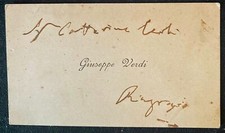 Biglietto autografo giuseppe usato  Milano