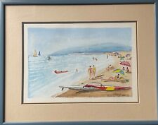 Vintage french watercolour for sale  WARRINGTON