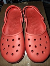 Crocs Original Clássico Sandálias Sapatos Laranja Tamanho 9 Respirável , usado comprar usado  Enviando para Brazil