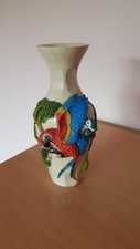 Colorful parrots vase for sale  MAIDSTONE