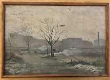 André CHOCHON Paysage de banlieue Huile sur toile 1930 Rennes Bretagne Breton comprar usado  Enviando para Brazil