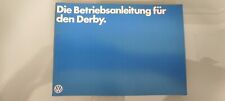 Derby betriebsanleitung vw gebraucht kaufen  Würzburg