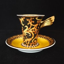 Conjunto de xícara e pires de café expresso Rosenthal Versace Barocco (D1132) comprar usado  Enviando para Brazil