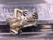 Anel vintage de prata esterlina envoltório de sapo tamanho 8,5-9 comprar usado Anel vintage de prata esterlina envoltório de sapo tamanho 8,5-9 comprar usado  Enviando para Brazil