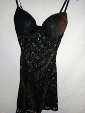 Déshabillé noir dentelle d'occasion  Villeneuve-sur-Yonne