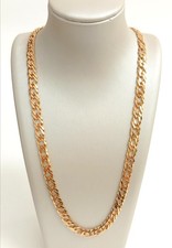 gold curb necklace for sale  RUGBY