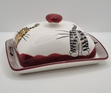 Cat butter dish for sale  DARTFORD