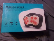 Magic Makers travesseiro de massagem shiatsu com calor para pescoço ombros costas e pescoço comprar usado  Enviando para Brazil