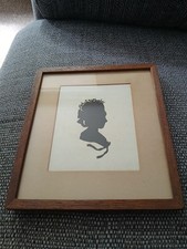 Antique silhouette lady for sale  CULLOMPTON