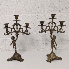Cherub brass candlestick for sale Cherub brass candlestick for sale  THETFORD