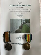 Ww1 medals crawford for sale  PONTEFRACT