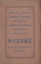 Glaser catalog bandage d'occasion  Expédié en Belgium