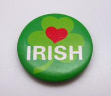 Irish shamrock pinback for sale  Spanaway