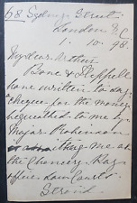 1898 letter sydney usato  Spedire a Italy